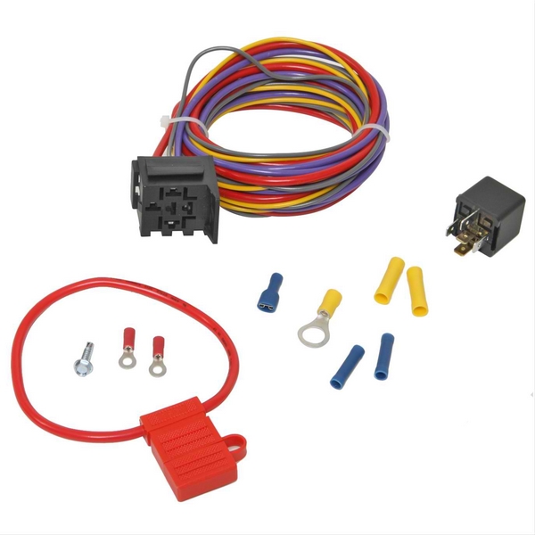 Electric Fuel Pump Wiring, 30 amp Relay, Single Pole, Kit